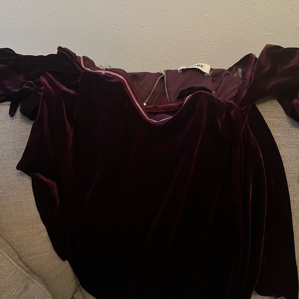 DO+BE Velvet Plum Blouse
